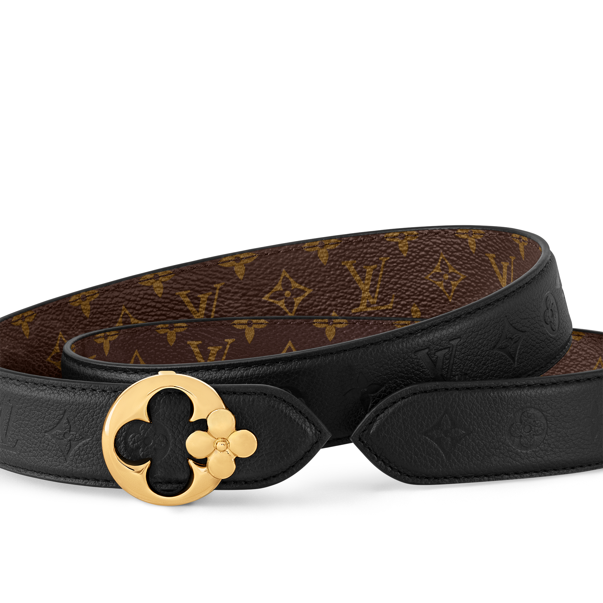 LV Flowergram Round 30mm Reversible Belt Monogram - Women